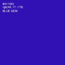 #3111B3 - Blue Gem Color Image