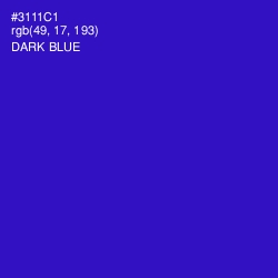 #3111C1 - Dark Blue Color Image