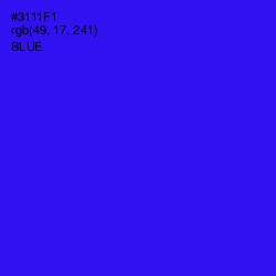 #3111F1 - Blue Color Image