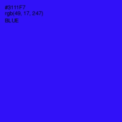 #3111F7 - Blue Color Image