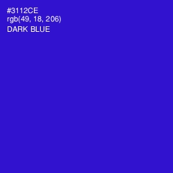 #3112CE - Dark Blue Color Image