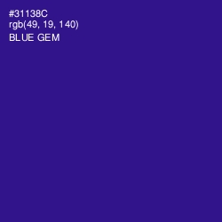 #31138C - Blue Gem Color Image