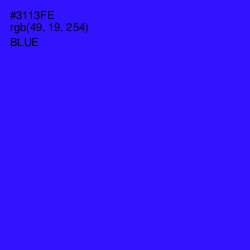 #3113FE - Blue Color Image