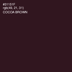 #31151F - Cocoa Brown Color Image