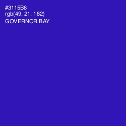 #3115B6 - Governor Bay Color Image