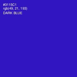 #3115C1 - Dark Blue Color Image