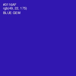 #3116AF - Blue Gem Color Image