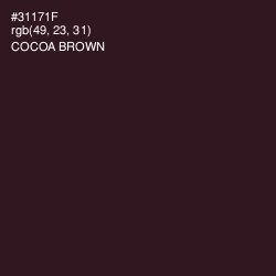 #31171F - Cocoa Brown Color Image