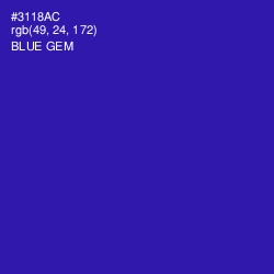 #3118AC - Blue Gem Color Image