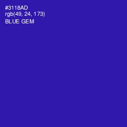 #3118AD - Blue Gem Color Image