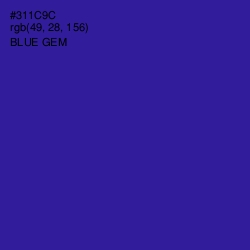 #311C9C - Blue Gem Color Image