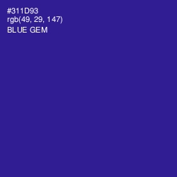 #311D93 - Blue Gem Color Image