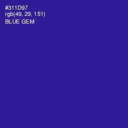 #311D97 - Blue Gem Color Image