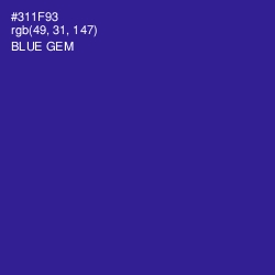 #311F93 - Blue Gem Color Image