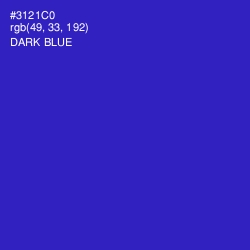 #3121C0 - Dark Blue Color Image
