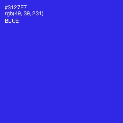 #3127E7 - Blue Color Image