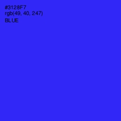 #3128F7 - Blue Color Image