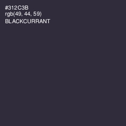 #312C3B - Blackcurrant Color Image