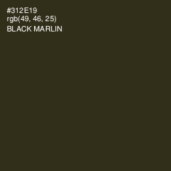 #312E19 - Black Marlin Color Image
