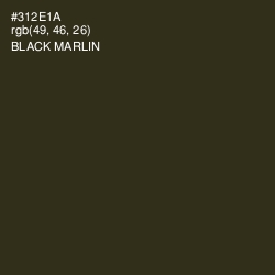 #312E1A - Black Marlin Color Image