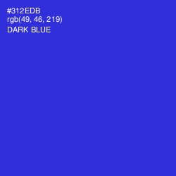 #312EDB - Dark Blue Color Image