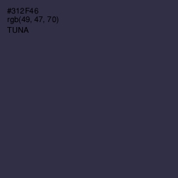 #312F46 - Tuna Color Image