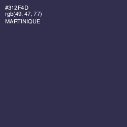 #312F4D - Martinique Color Image