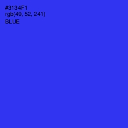 #3134F1 - Blue Color Image