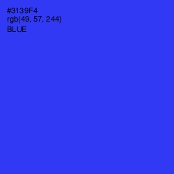 #3139F4 - Blue Color Image