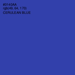 #3140AA - Cerulean Blue Color Image