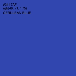 #3147AF - Cerulean Blue Color Image