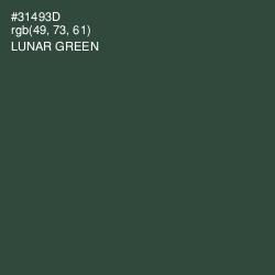 #31493D - Lunar Green Color Image