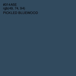 #314A5E - Pickled Bluewood Color Image