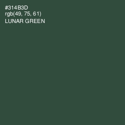 #314B3D - Lunar Green Color Image