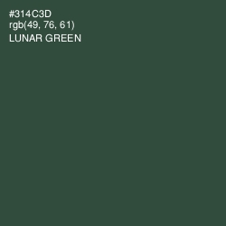 #314C3D - Lunar Green Color Image