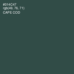 #314C47 - Cape Cod Color Image