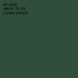 #314E3C - Lunar Green Color Image