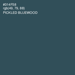 #314F58 - Pickled Bluewood Color Image
