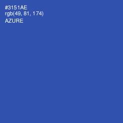 #3151AE - Azure Color Image