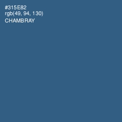 #315E82 - Chambray Color Image