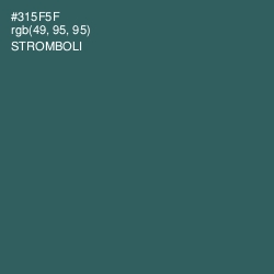 #315F5F - Stromboli Color Image