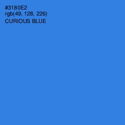 #3180E2 - Curious Blue Color Image