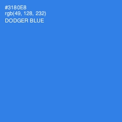 #3180E8 - Dodger Blue Color Image