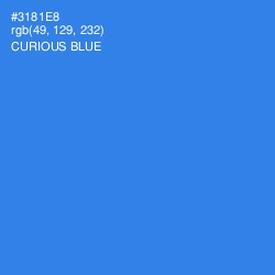 #3181E8 - Curious Blue Color Image