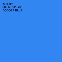 #3186F1 - Dodger Blue Color Image