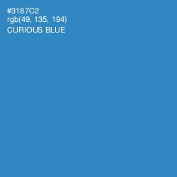 #3187C2 - Curious Blue Color Image