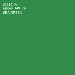 #318C4A - Sea Green Color Image