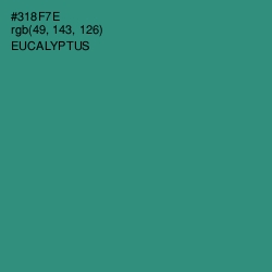 #318F7E - Eucalyptus Color Image