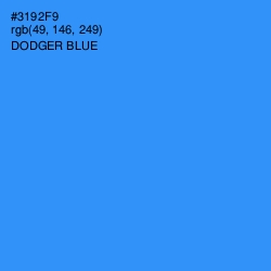 #3192F9 - Dodger Blue Color Image