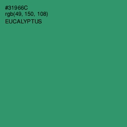 #31966C - Eucalyptus Color Image